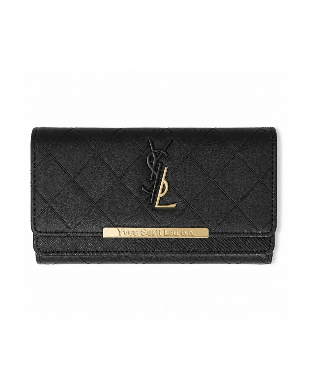 Yves Saint Laurent Quilted Long Wallet
