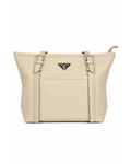 Prada Textured Shoulder Tote Bag – Cream
