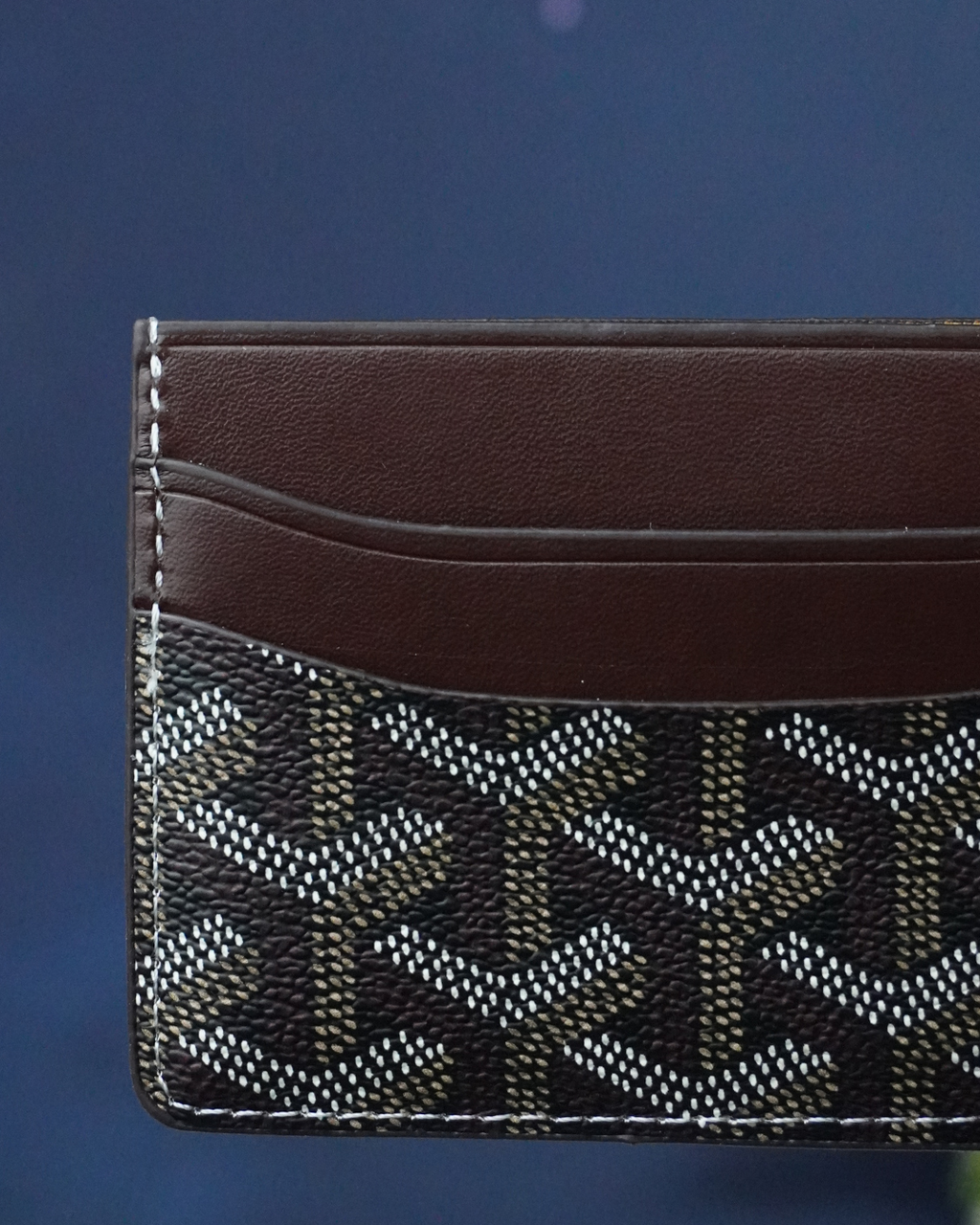 Goyard Card Holder - leather finish