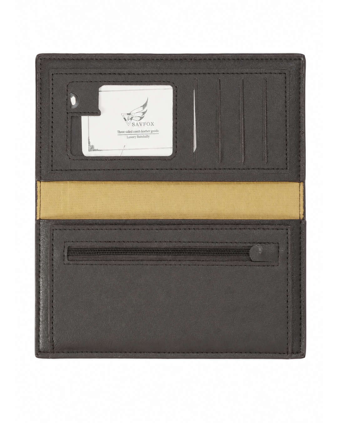 Savfox Classic Long Wallet – Brown