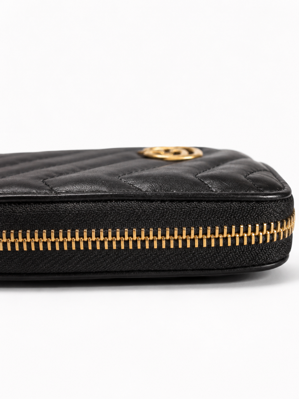 Gucci Marmont Zip Around Wallet – Black