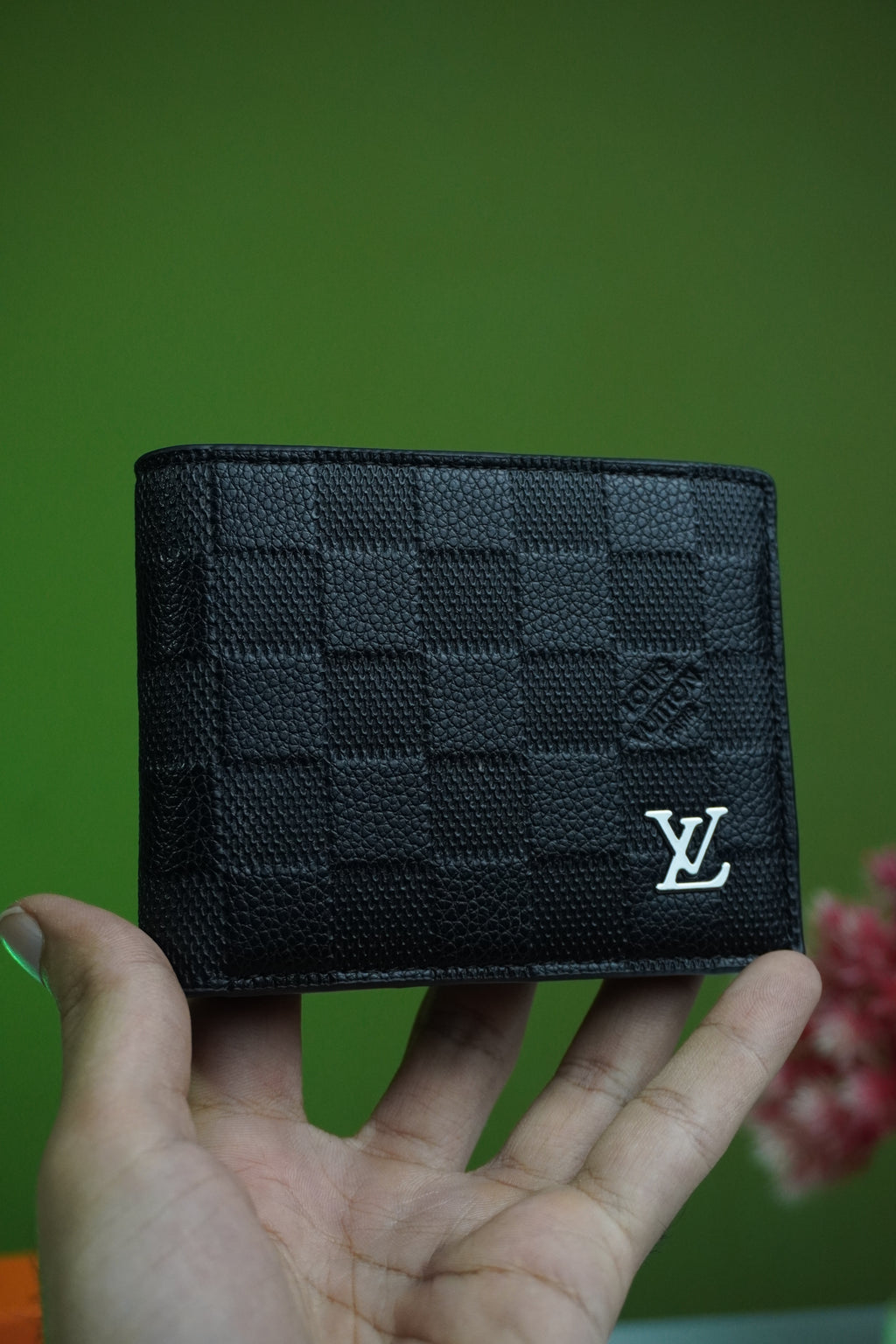 Louis vuitton men textured wallet