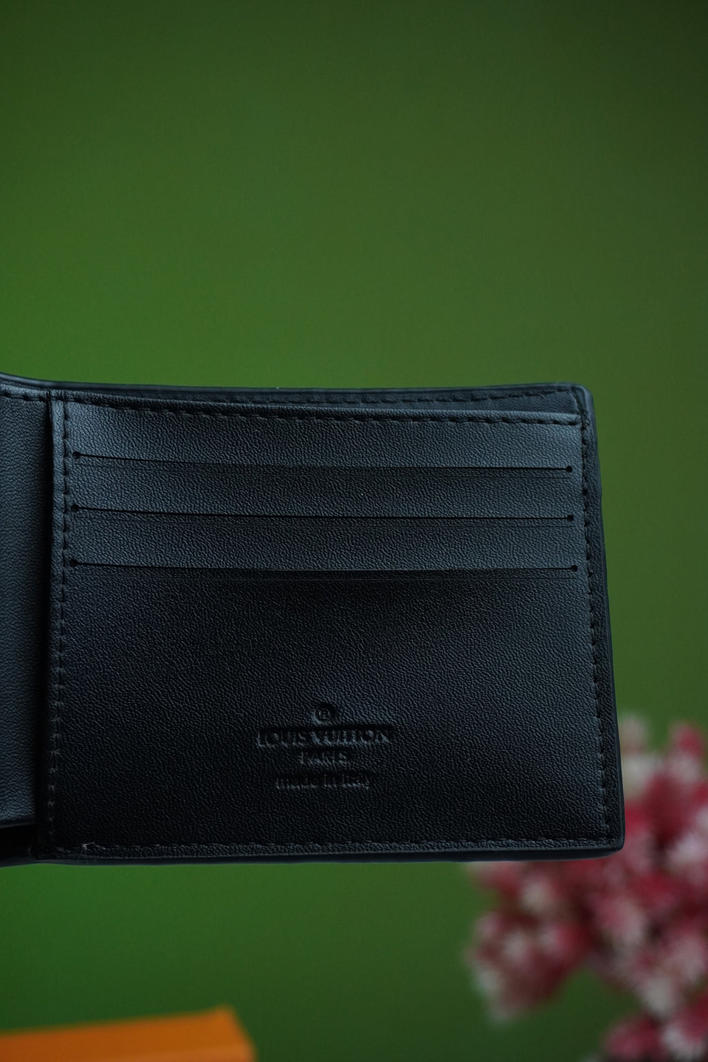 Louis vuitton men textured wallet