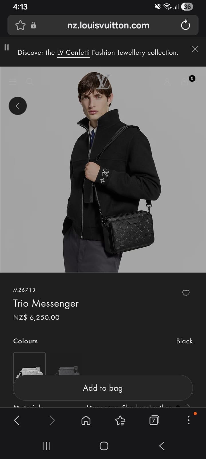 LV Trio Messenger - Leather