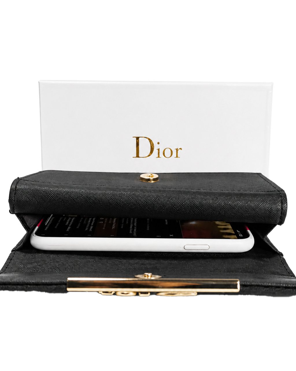 Dior Signature Long Wallet – Black