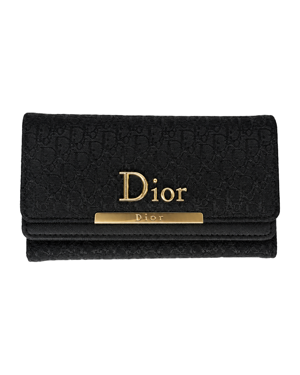 Dior Signature Long Wallet – Black