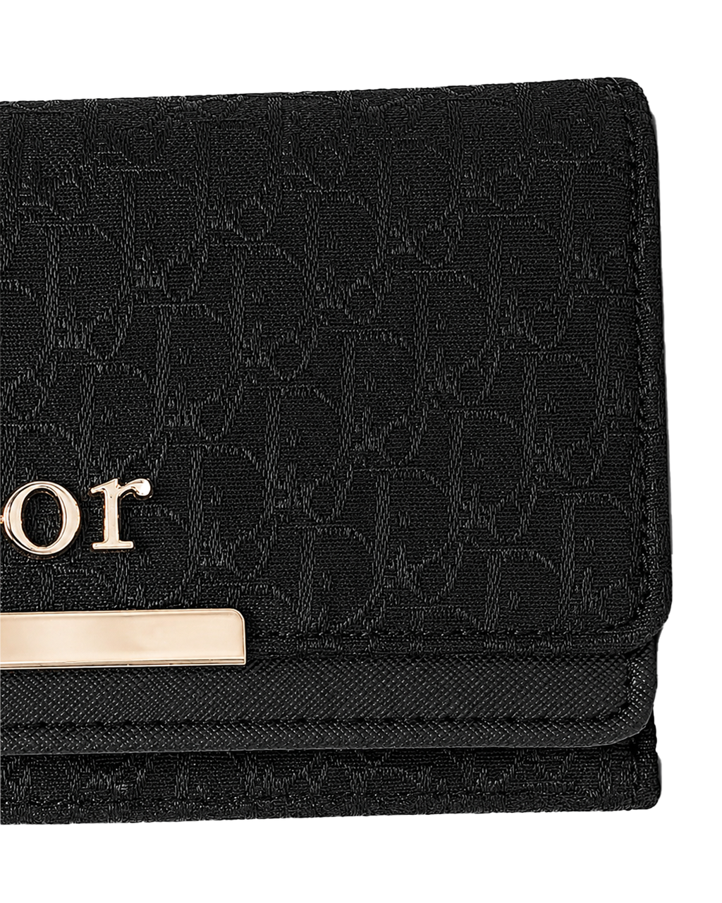 Dior Signature Long Wallet – Black